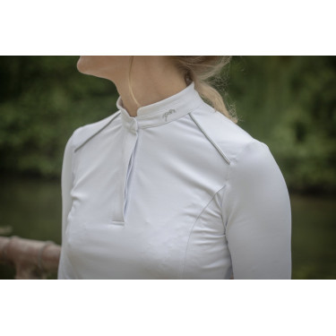 Polo Pénélope Anais lange mouwen Wit Polo Pénélope Anais lange mouwen Wit