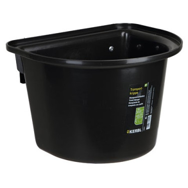 Verwijderbare voerbak Kerbl Zwart