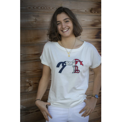 T-shirt Pénélope Poppy Gebroken wit