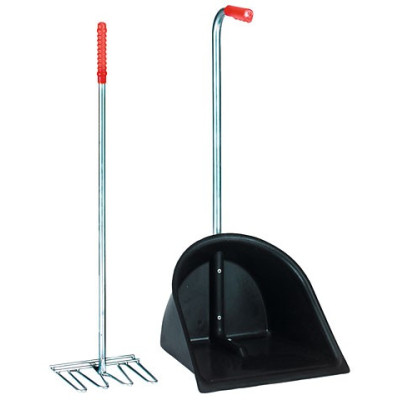 Schop en Hark voor Mest Mistboy 75 Cm Kerbl Zwart
