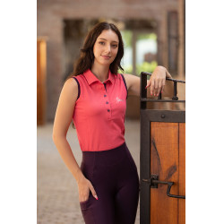 Mouwloze polo My LeMieux Papaja Roze Mouwloze polo My LeMieux Papaja Roze