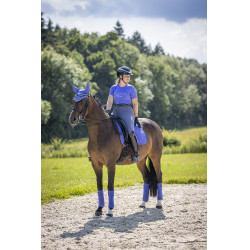 LeMieux Suede Dressuur Zadeldek Bluebell Blauw