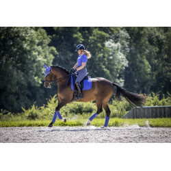 LeMieux Suede Dressuur Zadeldek Bluebell Blauw