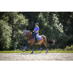 LeMieux Suede Dressuur Zadeldek Bluebell Blauw