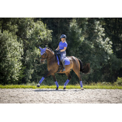 LeMieux Suede Dressuur Zadeldek Bluebell Blauw