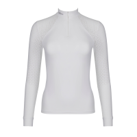 Wedstrijdpolo LeMieux Olivia lange mouwen Wit