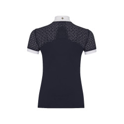 Wedstrijdpolo LeMieux Olivia met korte mouwen Marineblauw Wedstrijdpolo LeMieux Olivia met korte mouwen Marineblauw