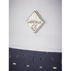 Wedstrijdpolo LeMieux Olivia met korte mouwen Marineblauw Wedstrijdpolo LeMieux Olivia met korte mouwen Marineblauw