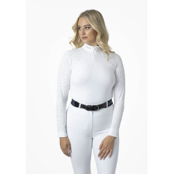 Wedstrijdpolo LeMieux Olivia lange mouwen Wit Wedstrijdpolo LeMieux Olivia lange mouwen Wit