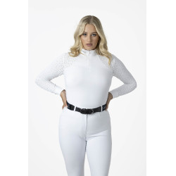 Wedstrijdpolo LeMieux Olivia lange mouwen Wit Wedstrijdpolo LeMieux Olivia lange mouwen Wit