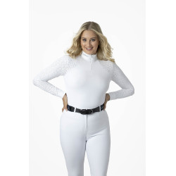Wedstrijdpolo LeMieux Olivia lange mouwen Wit Wedstrijdpolo LeMieux Olivia lange mouwen Wit