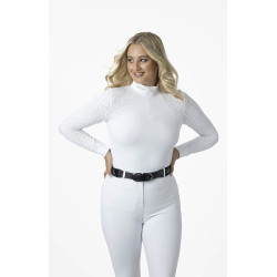Wedstrijdpolo LeMieux Olivia lange mouwen Wit Wedstrijdpolo LeMieux Olivia lange mouwen Wit
