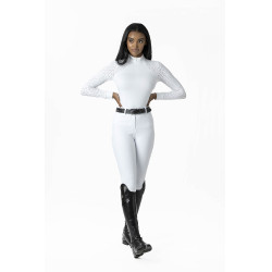 Wedstrijdpolo LeMieux Olivia lange mouwen Wit Wedstrijdpolo LeMieux Olivia lange mouwen Wit