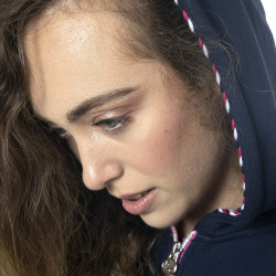 Kinder sweatvest Obera Flags & Cup Marineblauw