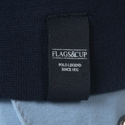 Kinder sweatvest Obera Flags & Cup Marineblauw