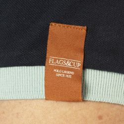 Kinderpolo Pico Flags & Cup Marineblauw