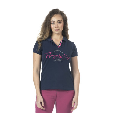 Damespolo Salta Flags & Cup Marineblauw