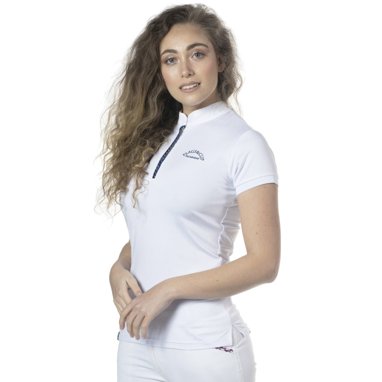 Polo Clorinda dameskorte mouwen Flags & Cup