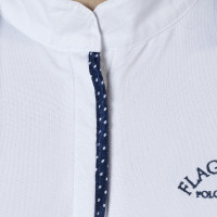 Polo Clorinda dameskorte mouwen Flags & Cup Wit