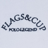 Polo Clorinda dameskorte mouwen Flags & Cup Marineblauw