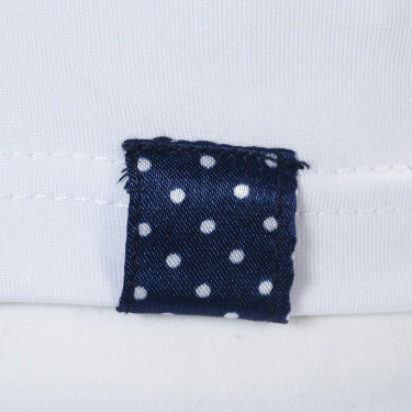 Polo Clorinda dames lange mouwen Flags & Cup Wit