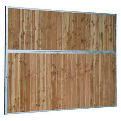 Vaste houten boxscheiding 3...