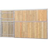 Façade de box pleine bois 4 m (sans porte) La Gée