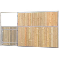 Façade de box pleine bois 3,5 m (sans porte) La Gée