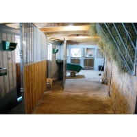 Séparation de box pivotante barreaudée / bois 3 m La Gée