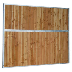 Vaste scheidingswand van hout 4 m La Gée
