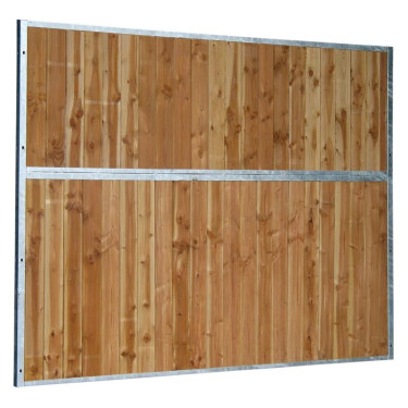 Vaste houten vaste boxscheiding 3,5 m La Gée