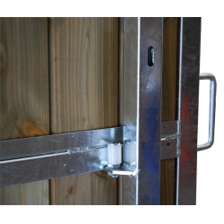 Scheidingswand met schuifbox spijlen/hout 4 m La Gée Scheidingswand met schuifbox spijlen/hout 4 m La Gée