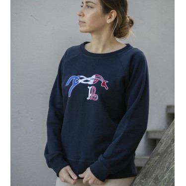 Sweatshirt Pénélope Chloé Marineblauw Sweatshirt Pénélope Chloé Marineblauw