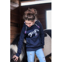 Sweat Eden door PL Double zip Marineblauw