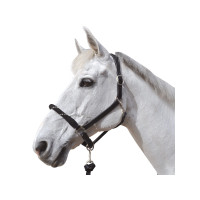 Touwhalster Canter witte gespen Zwart / zilver Touwhalster Canter witte gespen Zwart / zilver