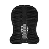 Ademende Acavallo-schokdemper Zeshoekige Gel en Microfleece Zwart / zwart Ademende Acavallo-schokdemper Zeshoekige Gel en Microfleece Zwart / zwart