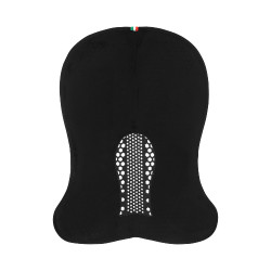 Ademende Acavallo-schokdemper Zeshoekige Gel en Microfleece Zwart / zwart