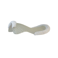 Ademend Gel-schokdemper Acavallo met schapenvacht rand Ademend Gel-schokdemper Acavallo met schapenvacht rand