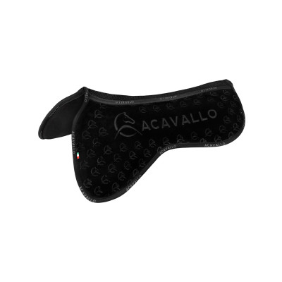 Acavallo Close Contact schokdemper met traagschuim, grip en ruggeul Zwart