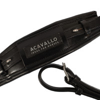 Leren neusriem Acavallo voor Hackamore Cognac Bruin