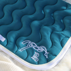 Zadeldek Pénélope Classique Eendengroen / wit Zadeldek Pénélope Classique Eendengroen / wit