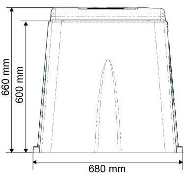Niet-verwarmde Polyclean drinkbak La Gée