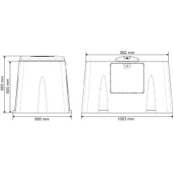 Niet-verwarmde Polyclean drinkbak La Gée