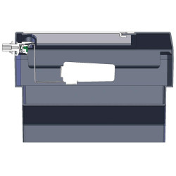 Polybac 72M dubbele drinkbak met binnenrand en bevestigingssteun La Gée