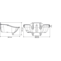 Drinkbak PF6 Polyfast NC dubbel La Gée
