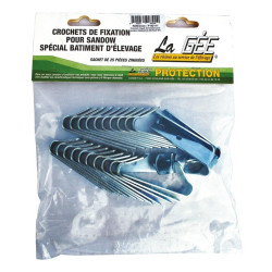 Verzinkte haken voor elastiek La Gée