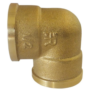 Vrouwtje/vrouwtje bochtstuk 90° 1/2" La Gée