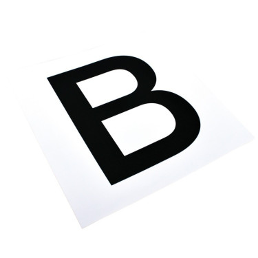 Set van stickers met 12 letters voor dressuurborden of -panelen La Gée