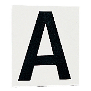 Set van stickers met 12 letters voor dressuurborden of -panelen La Gée