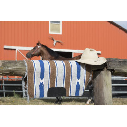 Navajo-katoenen geweven lederen tapijt Navajo-katoenen geweven lederen tapijt